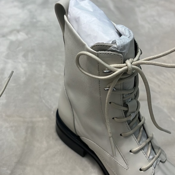 NIB: RAG & BONE Women’s Slayton Leather Lace Up Boot, Antique White Sz 7 (37 EU) - Picture 13 of 15